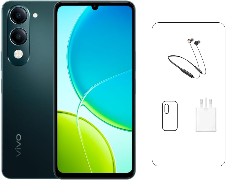 Vivo Y04 Smartphone (Model V2430) 6.74-Inch 90Hz Display 4GB RAM 128GB ROM 5500mAh Battery 4G LTE - Titanium Gold