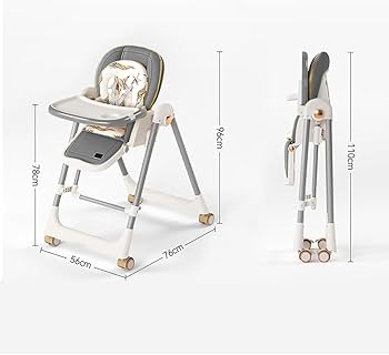 Baby Trend HS02 2-in-1 Convertible High Chair & Electric Baby Swing - Adjustable Recline, Removable Tray & Lockable Wheels