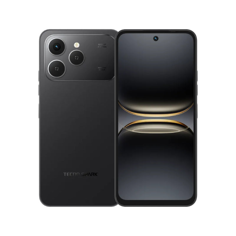 Tecno Spark 40 Smartphone (Model KM6) 6.67-Inch 120Hz Smooth Display 4GB RAM 128GB ROM 50MP AI Camera 5200mAh Battery - Ink Black