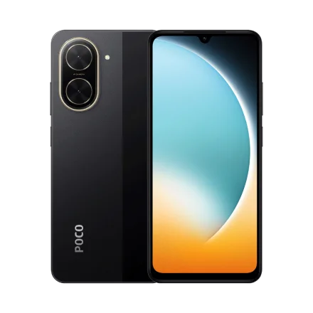 Xiaomi POCO C71 4G Smartphone (4GB RAM, 128GB Storage, 120Hz 6.88" Display, 5200mAh Battery, 32MP AI Camera, Model 25028PC03G) – Power Black / Cool Blue / Desert Gold