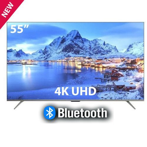 Vitron 55-Inch 4K UHD Smart Android Frameless TV (HTC5568US) with Bluetooth, Wi-Fi, HDR, Netflix, YouTube & 1-Year Official Warranty