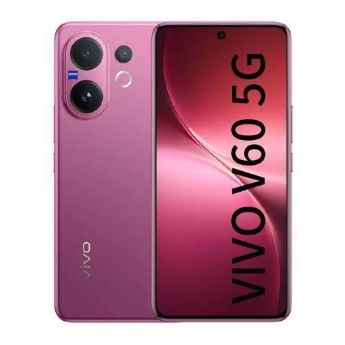 Vivo V60 5G Smartphone (Model V2511) 6.77-Inch 120Hz AMOLED 12GB RAM 256GB ROM ZEISS Optics 6500mAh Battery - Mist Grey