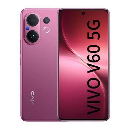 Vivo V60 5G Smartphone (Model V2511) 6.77-Inch 120Hz AMOLED 12GB RAM 256GB ROM ZEISS Optics 6500mAh Battery - Mist Grey