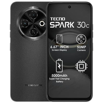 Tecno Spark 30 Smartphone (Model KL8) 6.78-Inch 120Hz Eye-Care Display 8GB RAM 128GB ROM 50MP Sony IMX682 Main Camera 5000mAh Battery