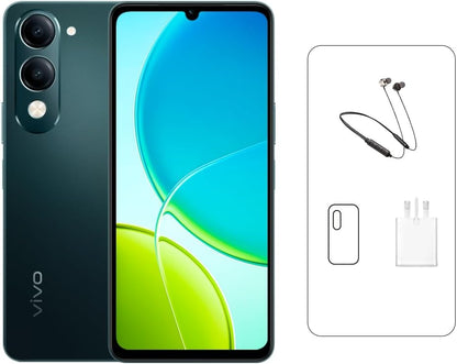 Vivo Y04 Smartphone (Model V2430) 6.74-Inch 90Hz Display 4GB RAM 128GB ROM 5500mAh Battery 4G LTE - Titanium Gold