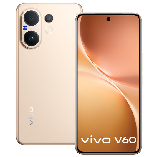 Vivo V60 5G Smartphone (Model V2531) 6.77-Inch 120Hz AMOLED 12GB RAM 512GB ROM ZEISS Optics 6500mAh Battery - Moonlit Blue