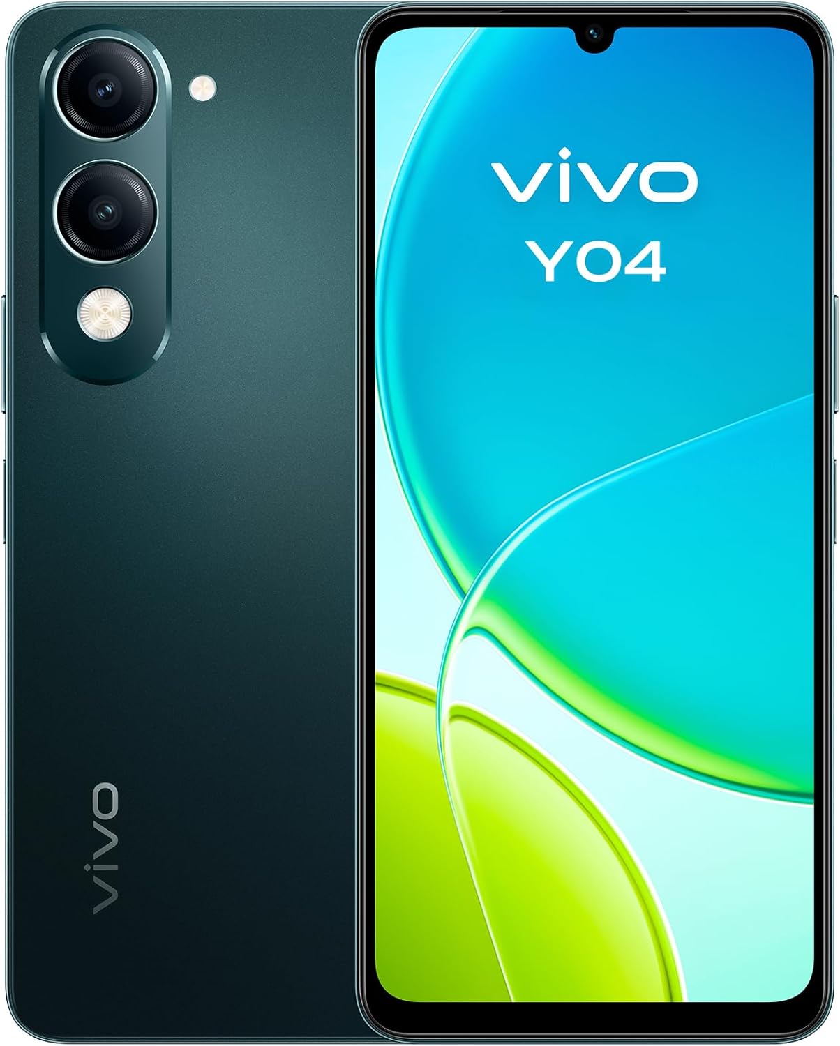 Vivo Y04 4G (Model V2430) 6.74-Inch 90Hz HD+ Sunlight Display, 8GB RAM (4GB+4GB Extended), 64GB ROM, 13MP AI Camera, 5500mAh BlueVolt Battery, IP64 Dust & Water Resistance