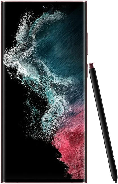 Samsung Galaxy S22 Ultra 5G (Model SM-S908E) 256GB Storage, 12GB RAM, 6.8-Inch Dynamic AMOLED 2X 120Hz Display, 108MP Quad Camera