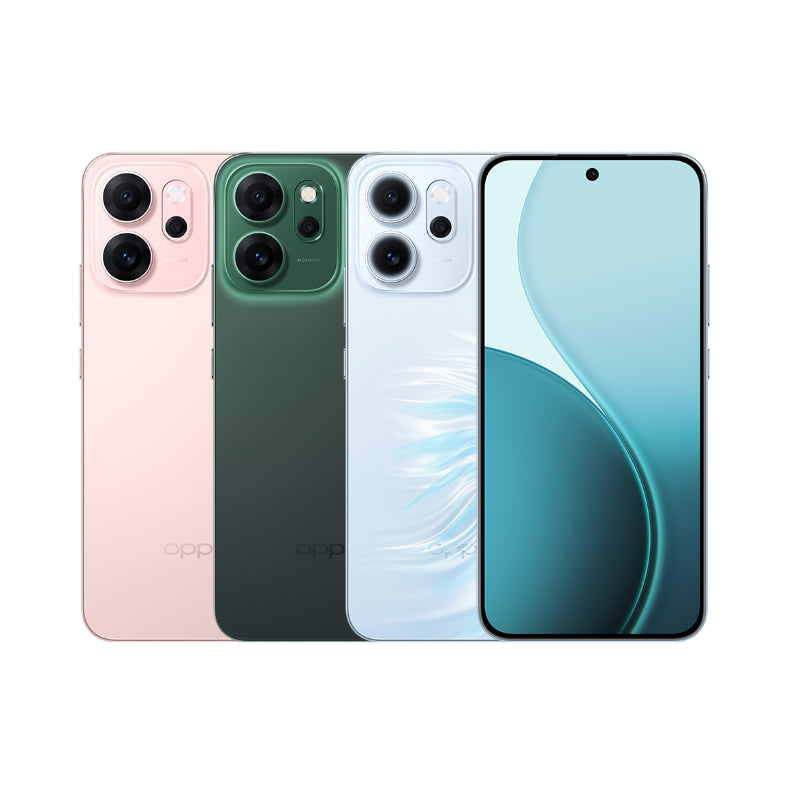 OPPO Reno14 F 5G Smartphone (Model CPH2743) 6.57-Inch 120Hz AMOLED 12GB RAM 512GB ROM 6000mAh Battery - Luminous Green
