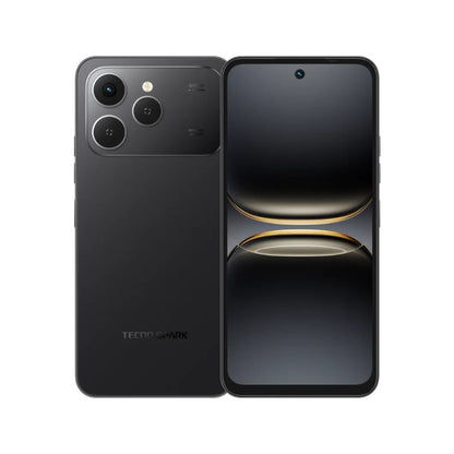 Tecno Spark 40 Smartphone (Model KM6) 6.67-Inch 120Hz Smooth Display 4GB RAM 128GB ROM 50MP AI Camera 5200mAh Battery - Ink Black