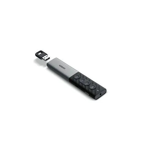 UGREEN Wireless Presenter LP479 Black 2.4GHz 100M Range Red Laser Pointer & Plug-and-Play Receiver