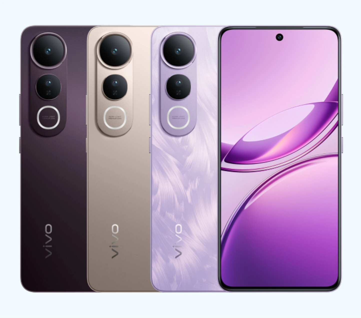 Vivo V50 Lite 5G Smartphone (Model V2250) 6.77-Inch 120Hz AMOLED 8GB RAM 256GB ROM 50MP Sony IMX882 Camera 6500mAh Battery - Titanium Gold