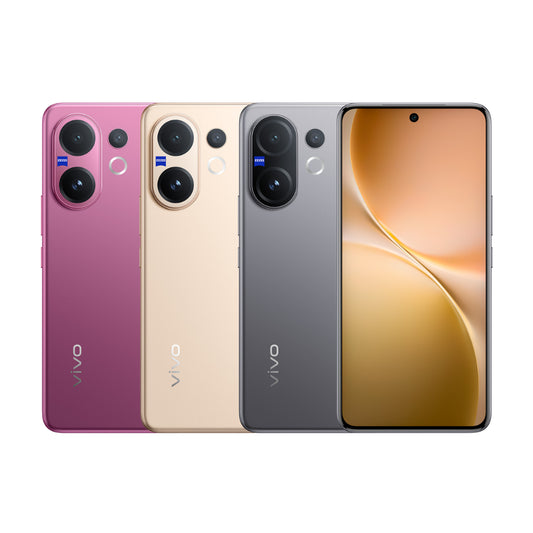 Vivo V60 5G Smartphone (Model V2511) 6.77-Inch 120Hz AMOLED 12GB RAM 256GB ROM ZEISS Optics 6500mAh Battery - Mist Grey