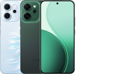 OPPO Reno14 F 5G Smartphone (Model CPH2743) 6.57-Inch 120Hz AMOLED 12GB RAM 512GB ROM 6000mAh Battery - Luminous Green