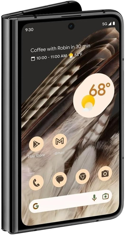 Google Pixel Fold 7.6-Inch 120Hz Foldable OLED Smartphone with Google Tensor G2 Processor, 12GB LPDDR5 RAM, 256GB UFS 3.1 Storage, Triple Rear Camera with 5x Optical Zoom, 4821mAh Battery, 5G Connectivity, IPX8 Water Resistance