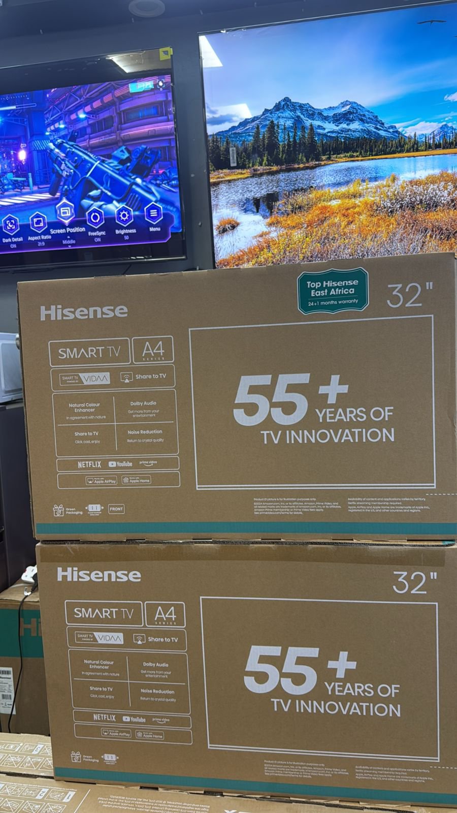 Hisense 32-Inch HD Frameless Smart VIDAA TV (A4 Series) with Wi-Fi, Netflix, YouTube, DTS Virtual:X & 2-Year Official Warranty