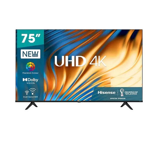 Hisense 75-Inch 4K UHD QLED Frameless Smart VIDAA TV (Q6N Series) with Quantum Dot Colour, Dolby Vision, Voice Remote & 2-Year Official Warranty