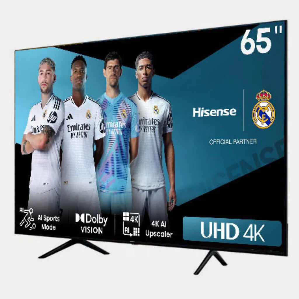 Hisense 65-Inch 4K UHD Frameless Smart VIDAA TV (A6 Series) with Dolby Vision, HDR10+, Voice Remote, Bluetooth & 2-Year Official Warranty