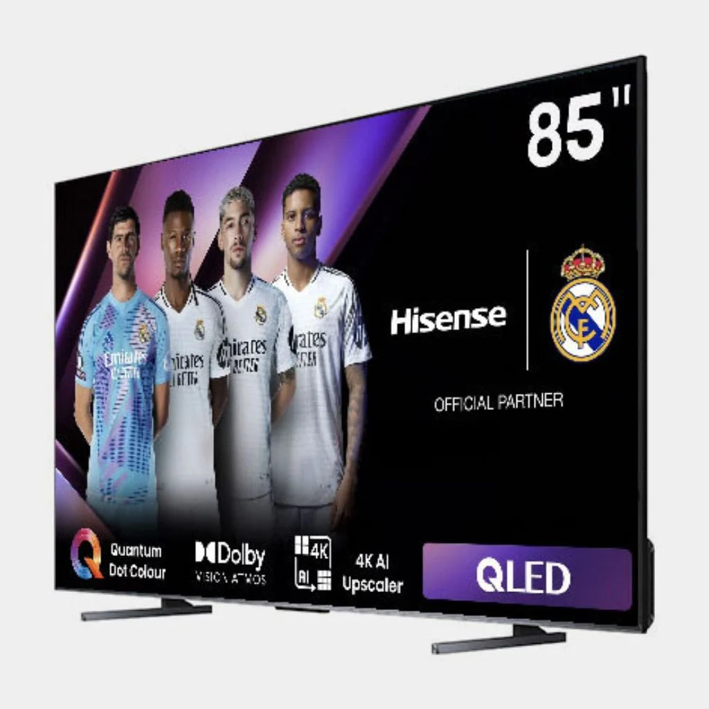 Hisense 85-Inch 4K UHD QLED Frameless Smart VIDAA TV (Q6N Series) with Quantum Dot Colour, 120Hz Smooth Motion, Voice Remote & 2-Year Official Warranty