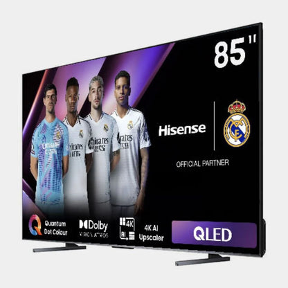Hisense 85-Inch 4K UHD QLED Frameless Smart VIDAA TV (Q6N Series) with Quantum Dot Colour, 120Hz Smooth Motion, Voice Remote & 2-Year Official Warranty