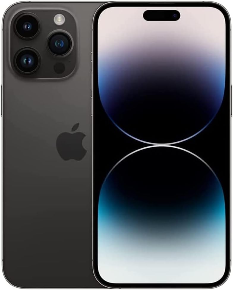 Apple iPhone 14 Pro 6.1-Inch Super Retina XDR Display Smartphone with A16 Bionic Chip, 256GB Storage, 48MP Main Camera System with ProRAW, Dynamic Island, ProMotion 120Hz Display, Face ID, 5G Connectivity, iOS, Space Black (Model A2890)