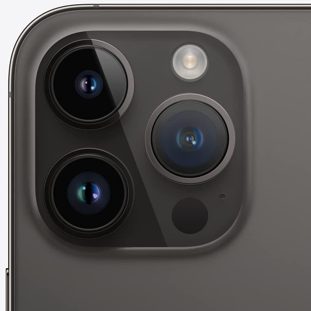 Apple iPhone 14 Pro 6.1-Inch Super Retina XDR Display Smartphone with A16 Bionic Chip, 256GB Storage, 48MP Main Camera System with ProRAW, Dynamic Island, ProMotion 120Hz Display, Face ID, 5G Connectivity, iOS, Space Black (Model A2890)