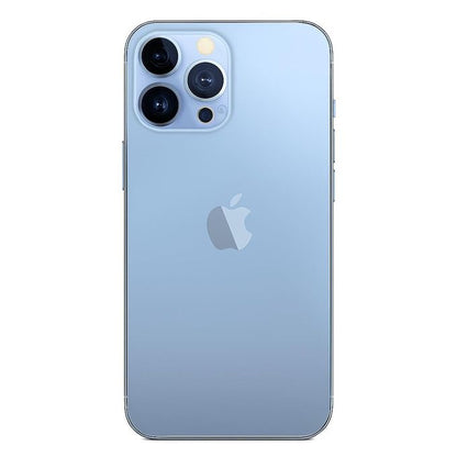 Apple iPhone 13 Pro Max 6.7-Inch Super Retina XDR OLED Smartphone with A15 Bionic Chip, 128GB Storage, 12MP Triple Camera System with Night Mode and ProRAW, ProMotion 120Hz Display, Ceramic Shield Front, Face ID, 5G Connectivity, iOS, Stainless Steel Design (Model A2643)