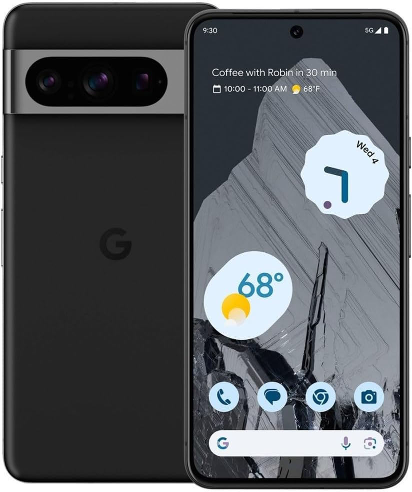 Google Pixel 8 Pro (Model GC3VE) 256GB Storage, 12GB RAM, 6.7-Inch Super Actua Display, Tensor G3 Chip, 50MP Triple Camera
