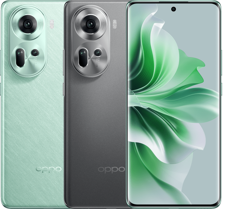 OPPO Reno11 5G Smartphone (Model CPH2599) 6.7-Inch 120Hz Curved AMOLED 12GB RAM 256GB ROM 5000mAh Battery - Rock Grey