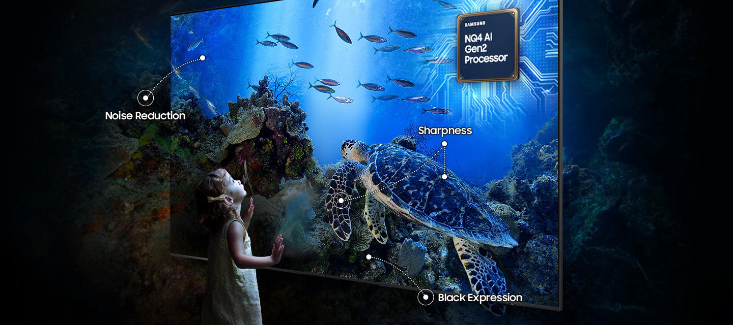 Samsung 100-Inch Vision AI 4K Neo QLED TV (QA-100QN80FU) with NQ4 AI Gen2 Processor, Quantum Mini LED, 144Hz, Dolby Atmos & 2-Year Official Warranty