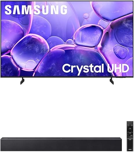 Samsung 50-Inch Crystal UHD 4K Smart TV (50U8000FU) with Crystal Processor 4K, Tizen OS, HDR10+, Bluetooth & 2-Year Official Warranty