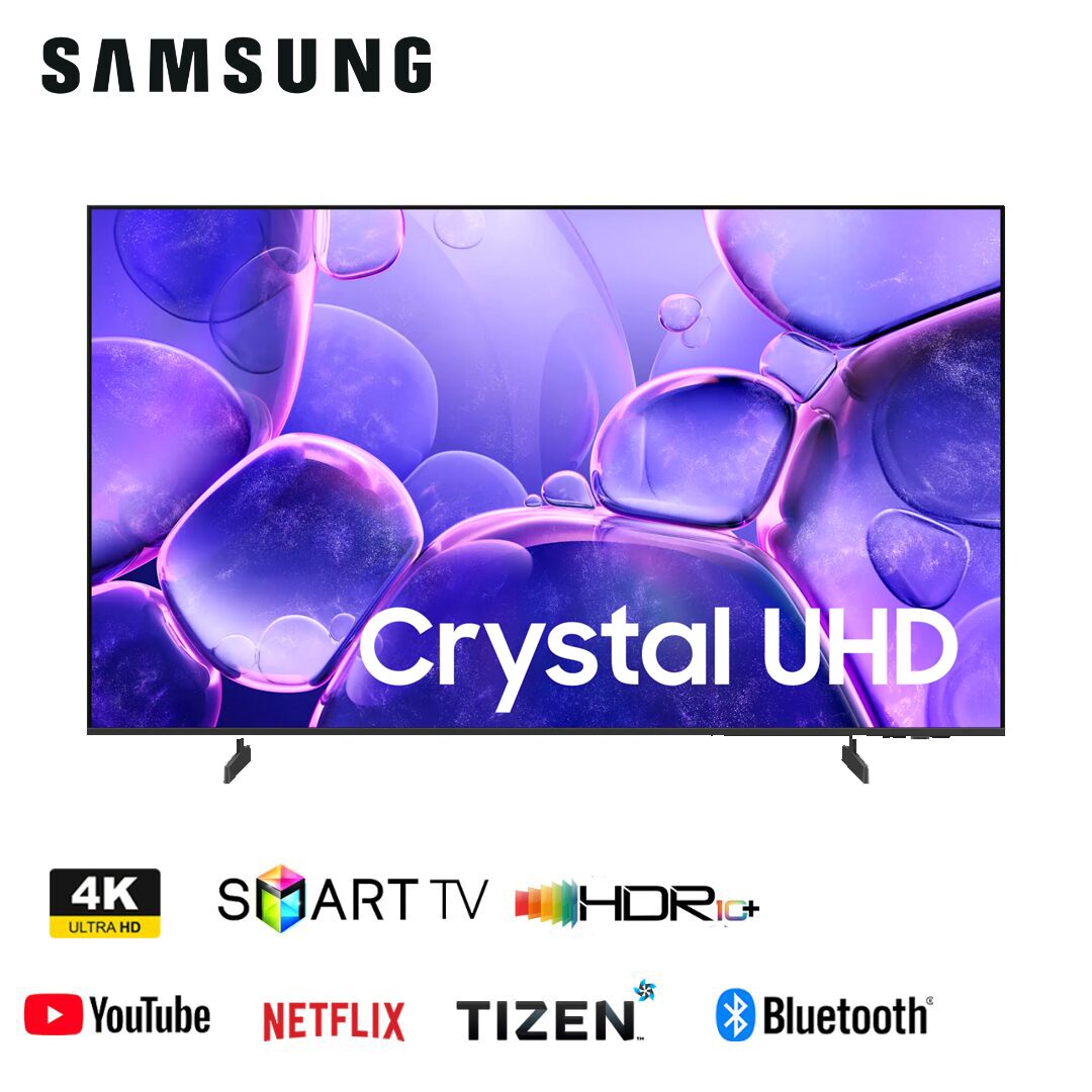 Samsung 50-Inch Crystal UHD 4K Smart TV (50U8000FU) with Crystal Processor 4K, Tizen OS, HDR10+, Bluetooth & 2-Year Official Warranty