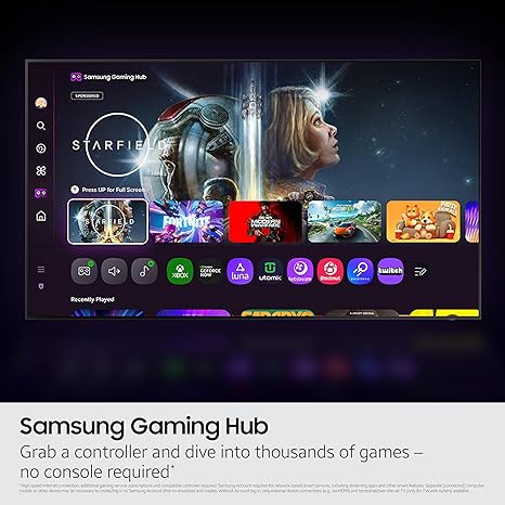 Samsung 55-Inch Crystal UHD 4K Smart TV (55U8000FU) with Crystal Processor 4K, Tizen OS, HDR10+, Bluetooth & 2-Year Official Warranty