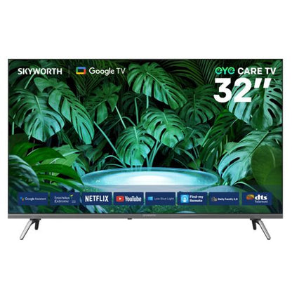 Skyworth 32-Inch Full HD Smart Google TV (32E3500G) with Frameless Design, Trochilus Extreme Engine, Dolby Audio & 1-Year Official Warranty