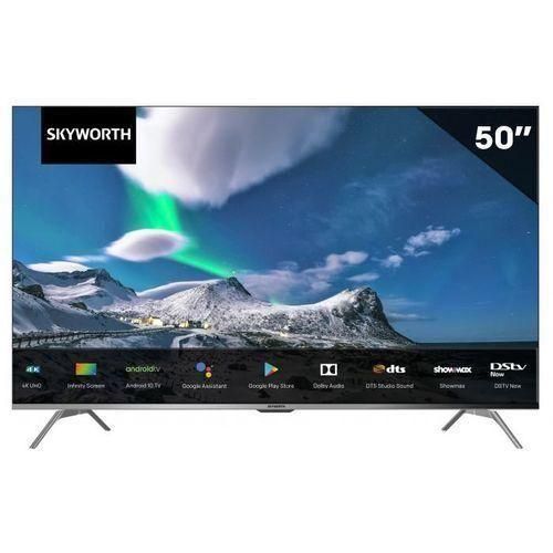 Skyworth 50-Inch 4K UHD Smart Android TV (50G3A) with Infinity Screen, Trochilus Extreme Engine, Dolby Audio, Chromecast & 1-Year Official Warranty