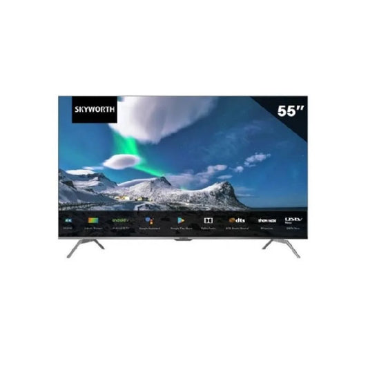 Skyworth 55-Inch 4K UHD Smart Android TV (55G3A) with Infinity Screen, Trochilus Extreme Engine, Dolby Vision & 1-Year Official Warranty