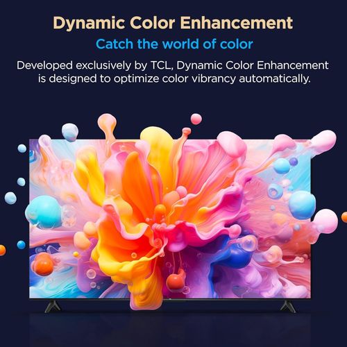 TCL 65-Inch 4K HDR Google TV (65V6C) with AiPQ Processor, 120Hz Game Accelerator, Dolby Atmos, Metallic Bezel-Less Design & 2-Year Official Warranty
