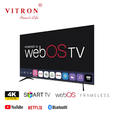 Vitron 55-Inch 4K UHD Smart Android Frameless TV (HTC5568US) with Bluetooth, Wi-Fi, HDR, Netflix, YouTube & 1-Year Official Warranty