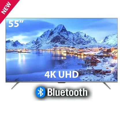 Vitron 55-Inch 4K UHD Smart Android Frameless TV (HTC5568US) with Bluetooth, Wi-Fi, HDR, Netflix, YouTube & 1-Year Official Warranty