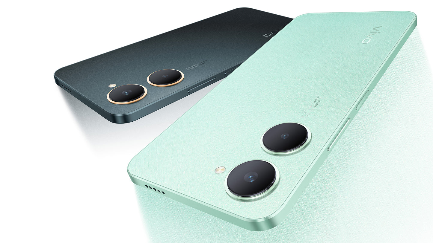 Vivo Y03 Smartphone (Model V2332) 6.56-Inch 90Hz Display 4GB RAM 128GB ROM 5000mAh Battery 4G LTE - Gem Green