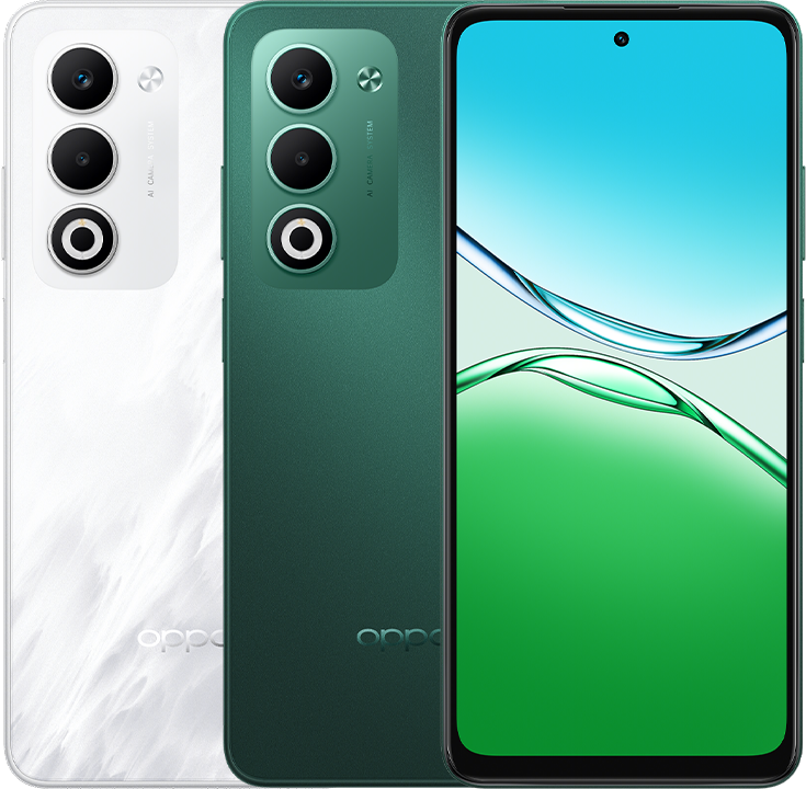 OPPO A5 4G Smartphone (2025/2026 Edition) 6.67-Inch 90Hz Display 6GB RAM 128GB ROM 6000mAh Battery - Aurora Green