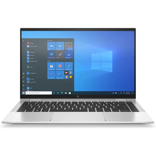 HP EliteBook x360 1040 G8 14-inch FHD Touchscreen 2-in-1 Convertible Laptop 11th Gen Intel Core i7-1185G7 32GB LPDDR4x RAM 512GB PCIe NVMe SSD Intel Iris Xe Graphics Backlit Keyboard Fingerprint Face Recognition Silver